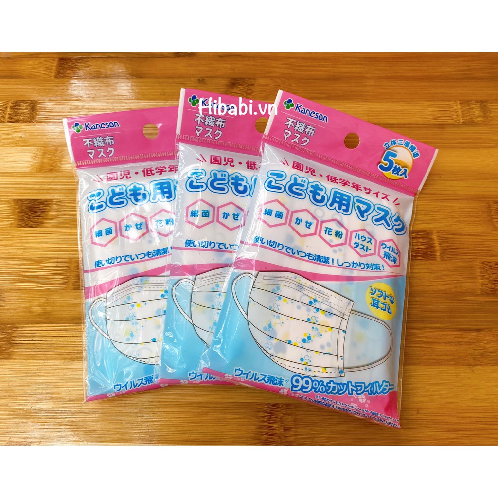 Set 5 Khẩu trang Nhật Kaneson cho bé