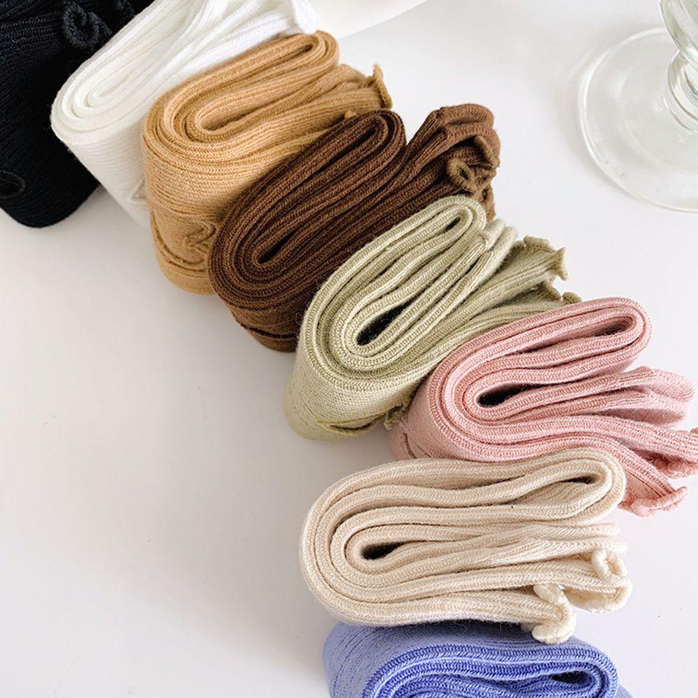 Vớ Cotton Cổ Cao Họa Tiết Trái Tim Dễ Thương Bắt Mắt