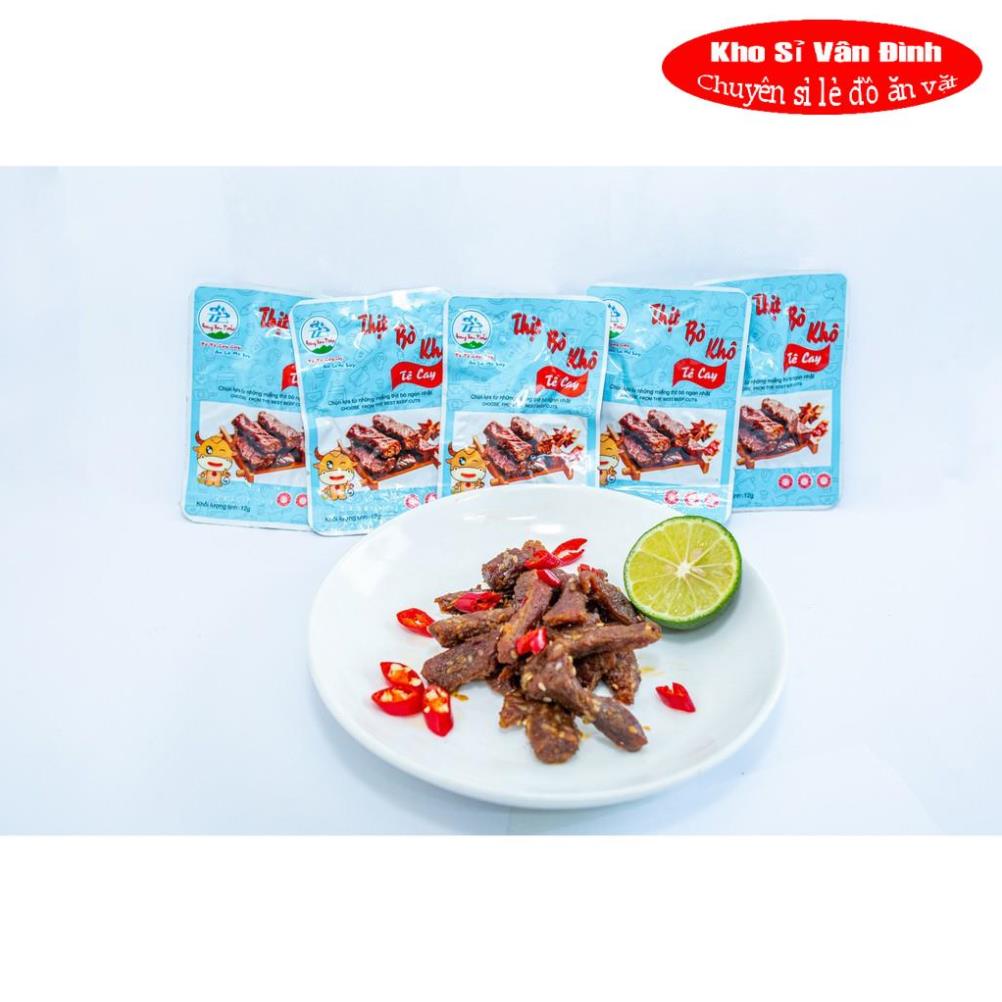 Thịt bò khô vị tê cay   Combo 5 gói  12gram | BigBuy360 - bigbuy360.vn