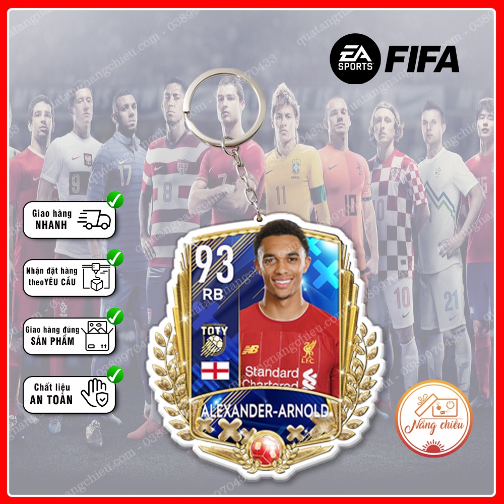 Móc khóa thẻ Team Of The Year☘️Quà Tặng Nắng Chiều☘️