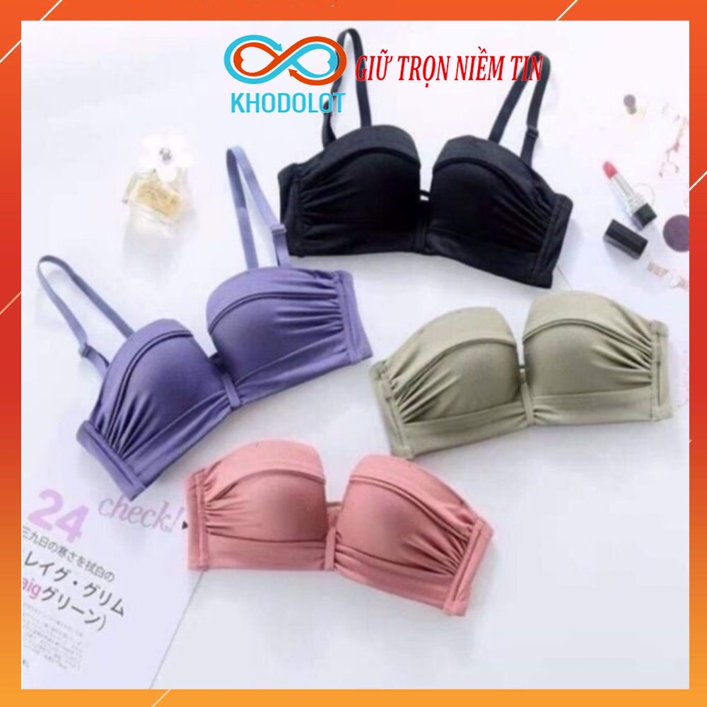 Áo Lót Nữ Không Gọng Tạo Khe Ngang Nâng Ngực - Bra Cao Cấp Có Mút Đệm Mỏng AOLOT11