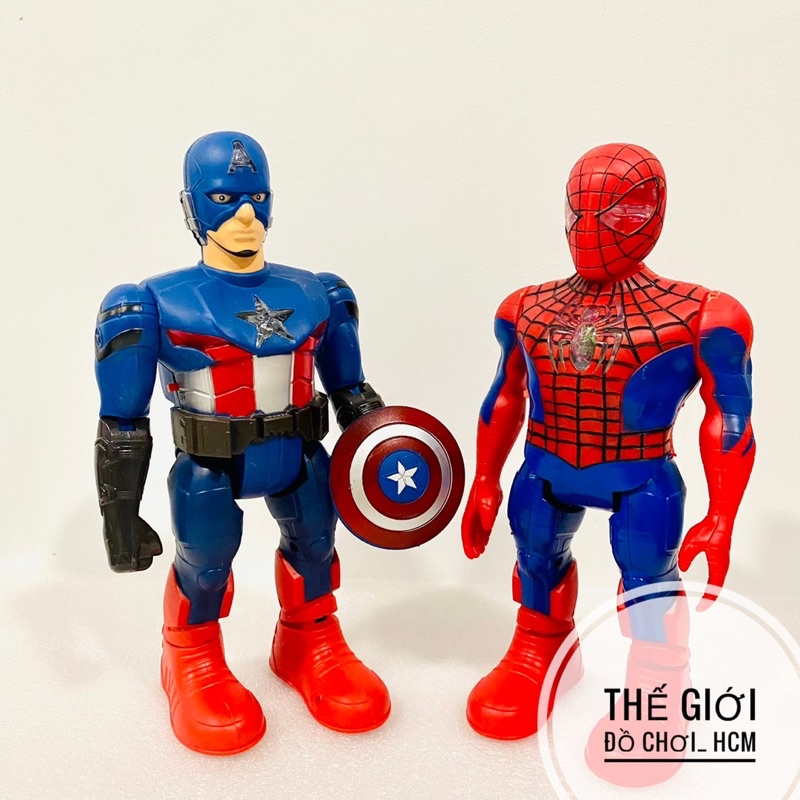 [HOT- CỬ ĐỘNG] Đồ chơi siêu anh hùng Marvel Hulk Người khổng lồ xanh, Spider man Người nhện, Captain American Đội trưởng