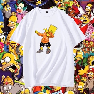 Áo thun tay ngắn cổ tròn in hình the simpsons 6 màu thời trang dành cho nam và nữ