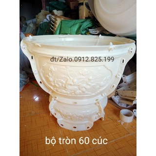 bộ khuôn đúc chậu tròn 60 abs
