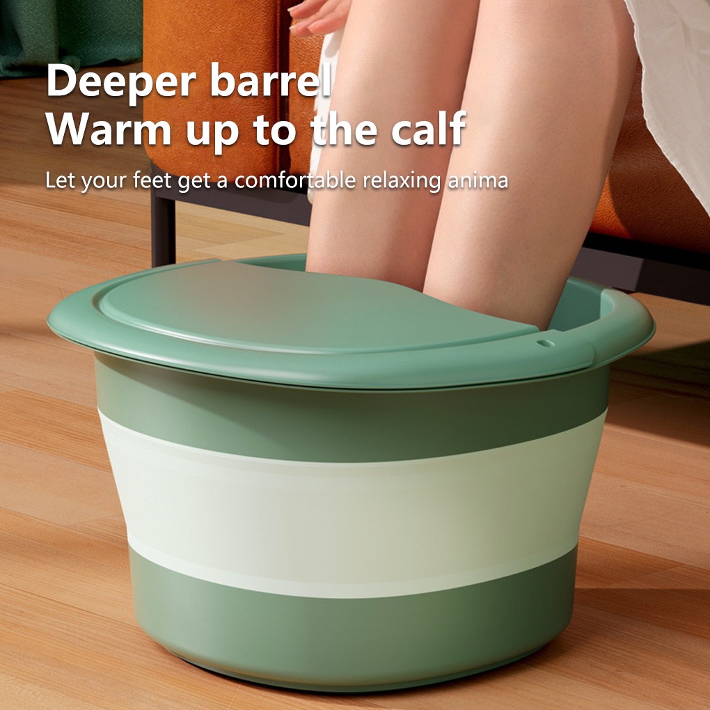 [CHOO] Foldable Foot Ankle Toes Washing Massaging Bucket Large Capacity Tub Feet Bath Basin Massage Shop Pedicure