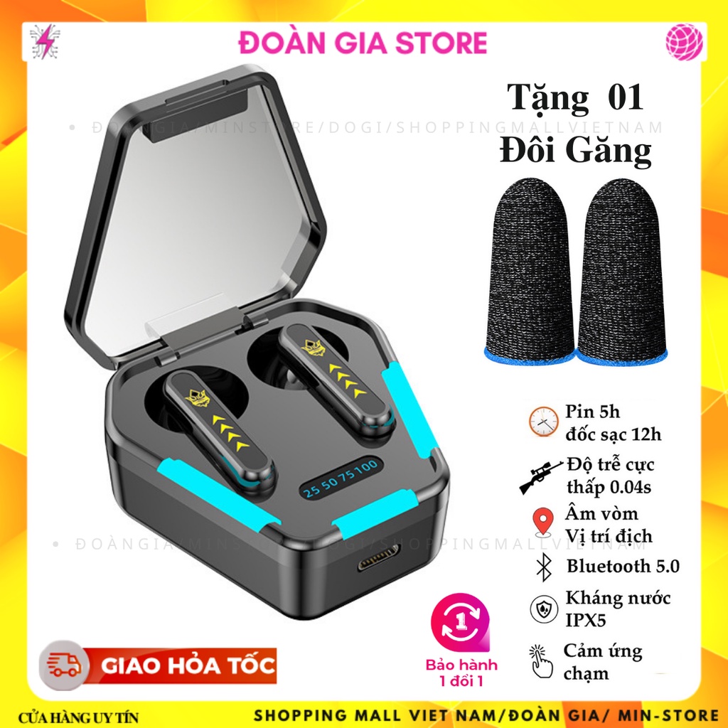 Tai nghe gaming không dây bluetooth Dogitek E4S có LED Tai nghe không dây gaming cao cấp ( bản quốc tế)