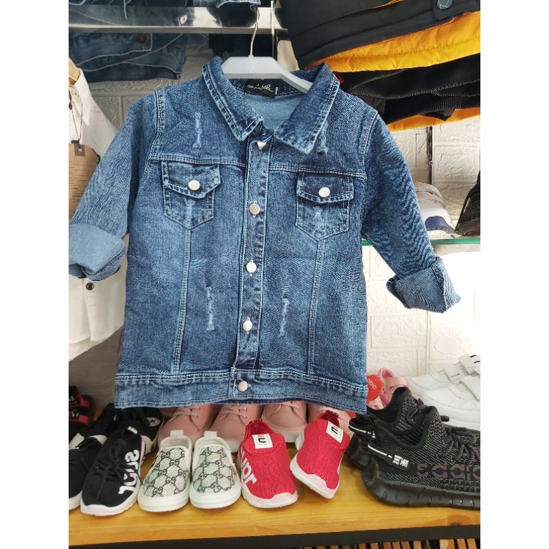 [ảnh thật] Áo khoác jeans bé trai SBAJ22 sz 15-25kg (hàng có sẵn) nhiều hình