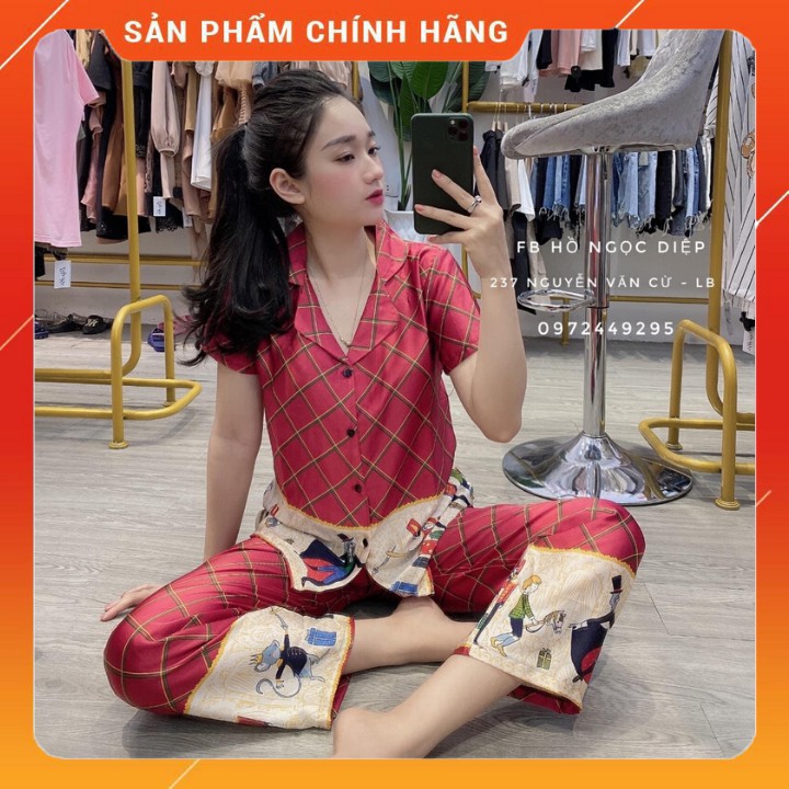 [Siêu Hot] Bộ đồ Pijama lụa💖Bộ lụa thiết kế Cộc Dài Họa tiết chất liệu mát lịm[HÀNG ĐẸP CHUẨN] [ẢNH THẬT +VIDEO] | BigBuy360 - bigbuy360.vn