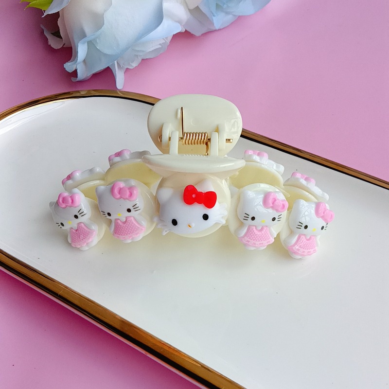 Kẹp Tóc Nhựa Hình Melody Cinnamoroll Melody Sanrio Kuromi PomPomPurin Dễ Thương Trang Trí Cho Học Sinh