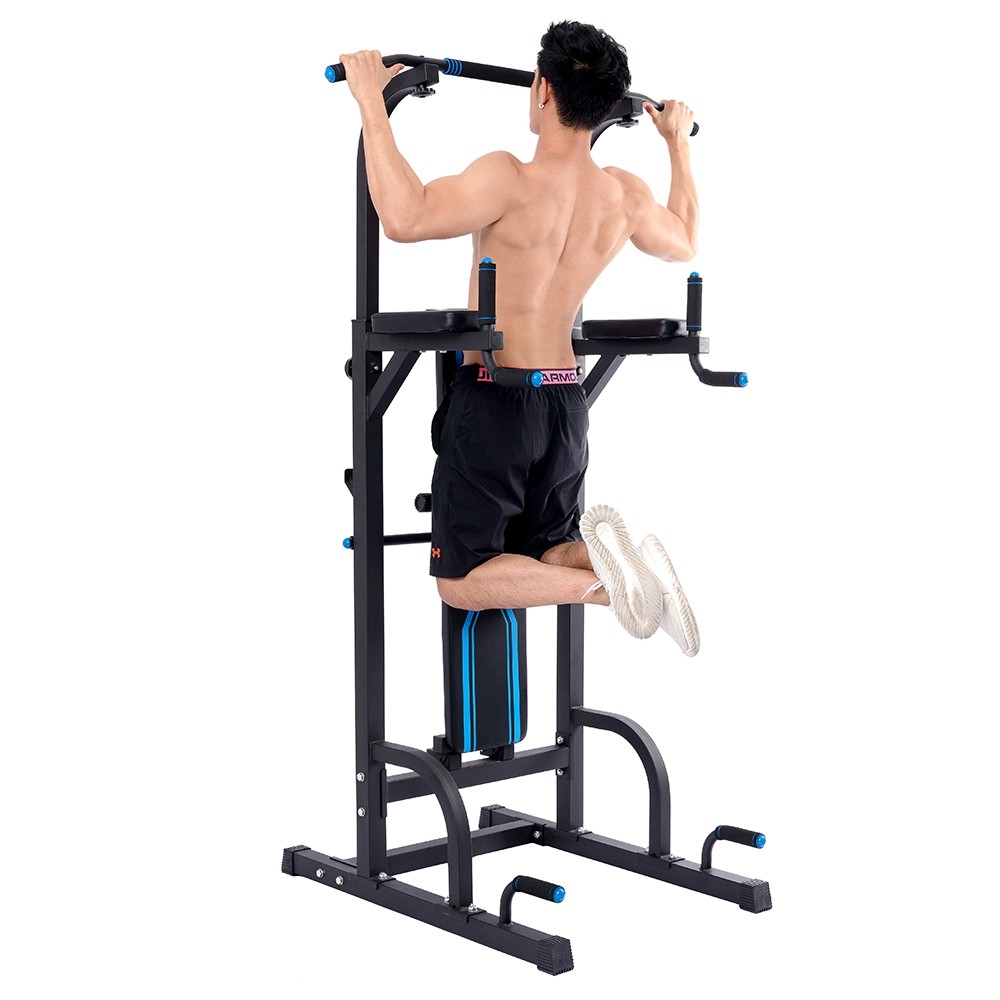 Professionall.gym19 - Giàn tập xà đơn-xà kép đa năng, máy tập tổng hợp tay vai bụng cao cấp ĐẶC BIỆT có ghế tập bụng