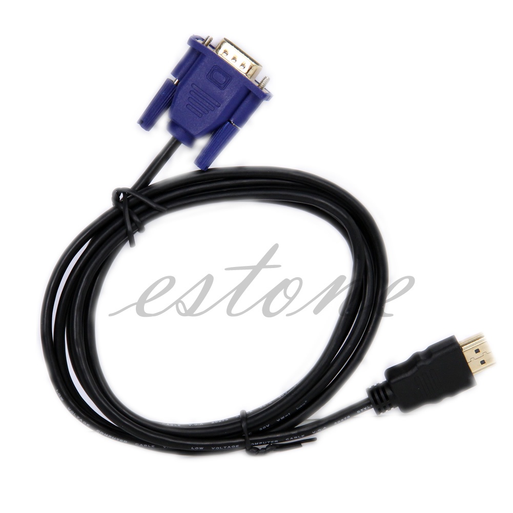 Cáp Chuyển Đổi Cổng Hdmi Sang Vga Hd-15 Dài 6ft 1.8m 1080p Mạ Vàng