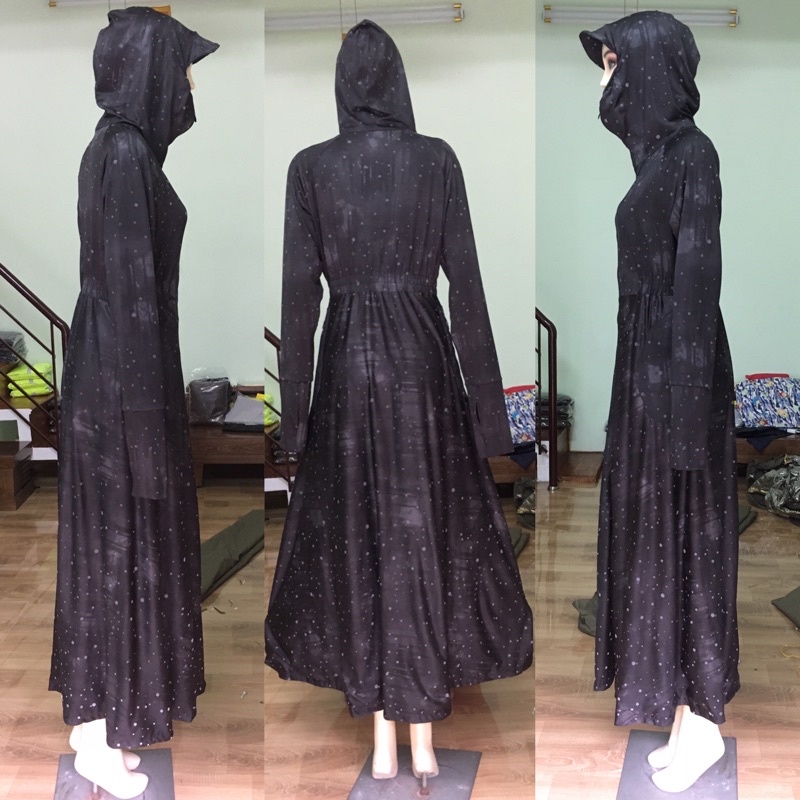 Áo chống nắng chân váy xoè không xẻ sau Shop Rồng88