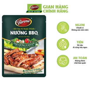 Mã ltbauab04 giảm đến 20k đơn 99k gia vị nướng bbq barona 80g ướp ngon - ảnh sản phẩm 1