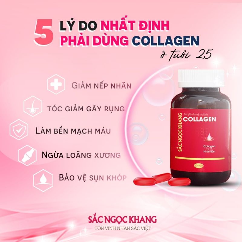 Viên uống collagen sắc ngọc khang , bí quyết làm nên sắc đẹp