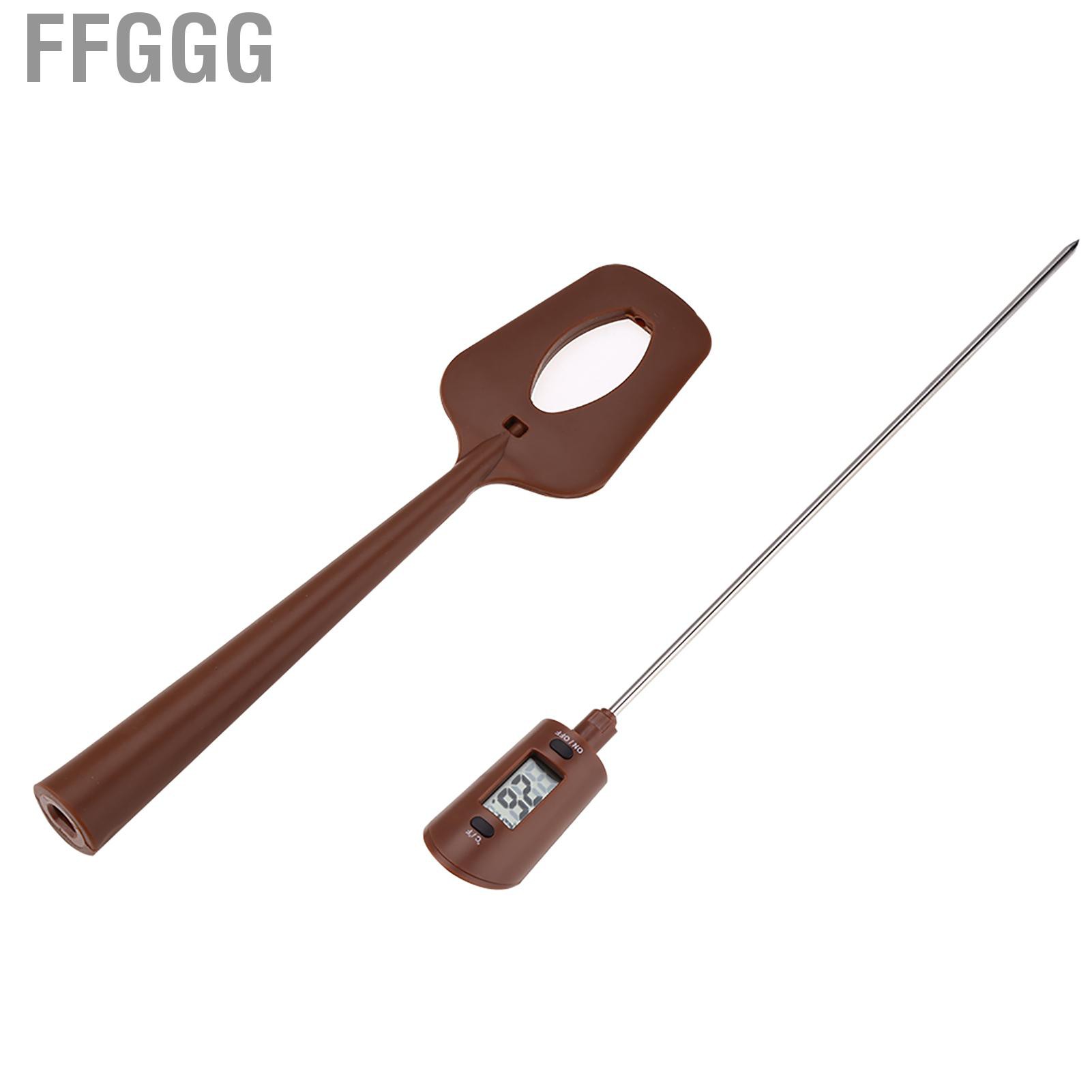 Ffggg Digital Thermometer  20~320℃ Measuring Range Clear Display Chocolate Convenient To Use Professional Design for Kitchen Home