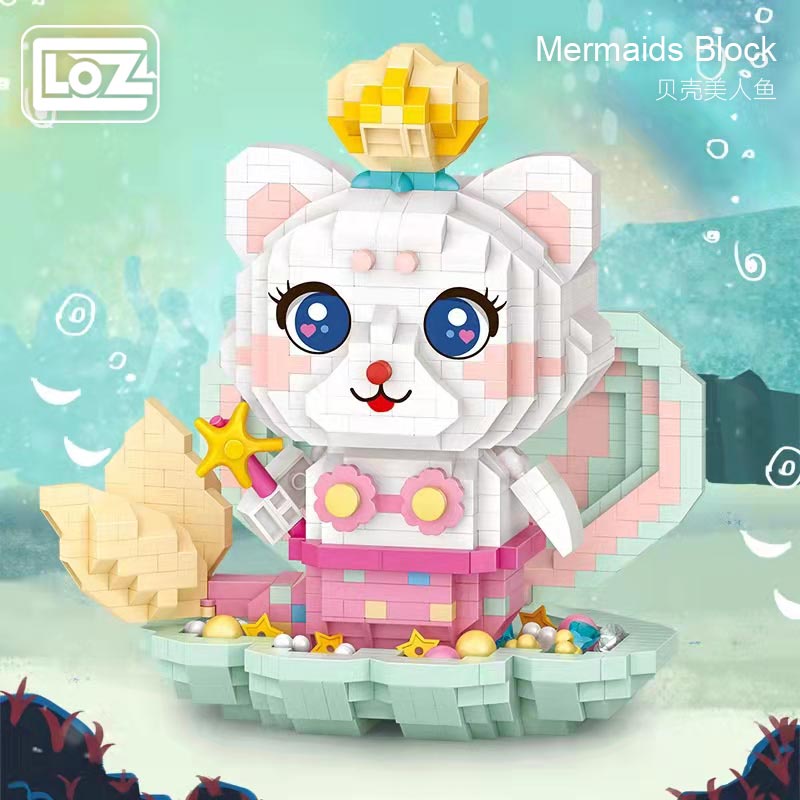 Loz Bộ Đồ Chơi Lắp Ráp Vỏ Sò Cho Bé