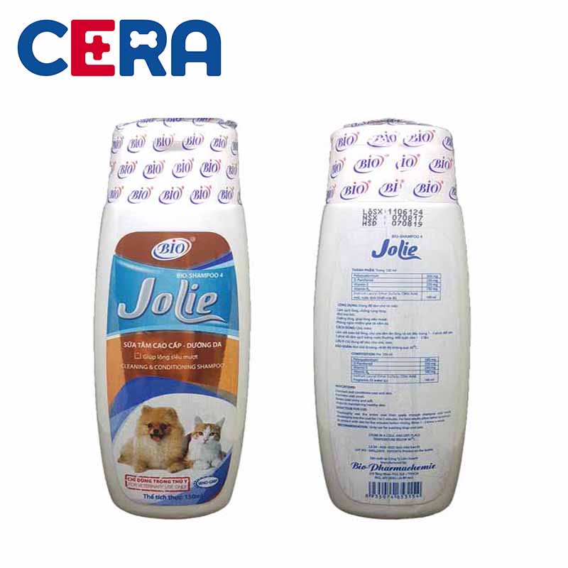 Sữa Tắm Dưỡng Lông ,Khử Mùi, Thơm Lâu Cho Thú Cưng - Bio Jolie 150ml
