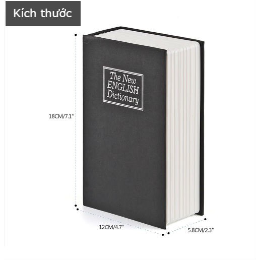 [FREESHIP] Két Sắt Mini Ngụy trang Hình Quyển Sách