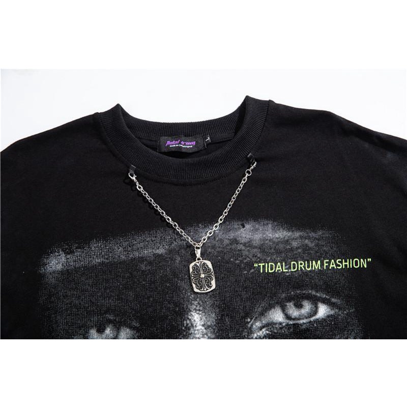 Áo Thun Tay Ngắn Nhuộm Màu Phong Cách Hip Hop Thời Trang Cho Nam Và Nữ