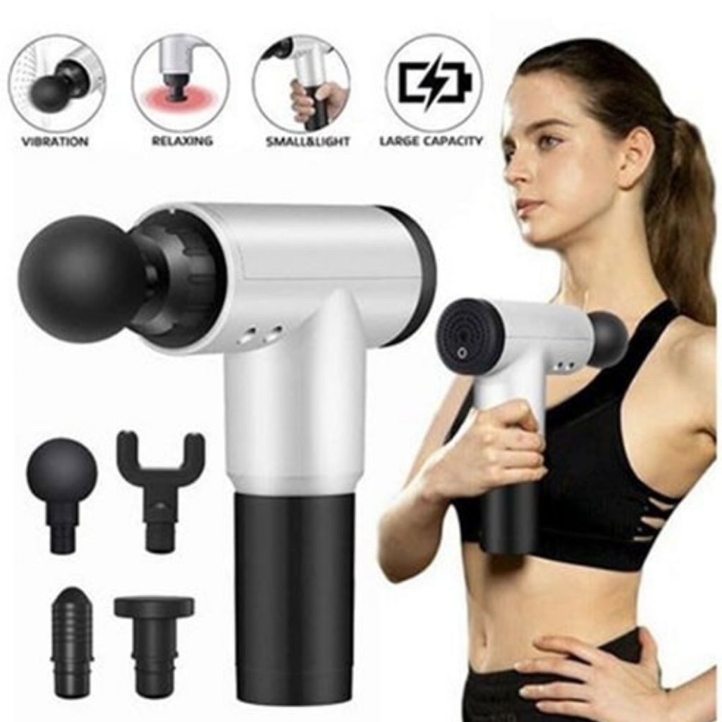 Máy massage cầm tay Fascial HG-320 6 chế độ - súng masage mini cổ vai gáy , mặt , mắt , chân , đấm lưng , bảo hành 12t