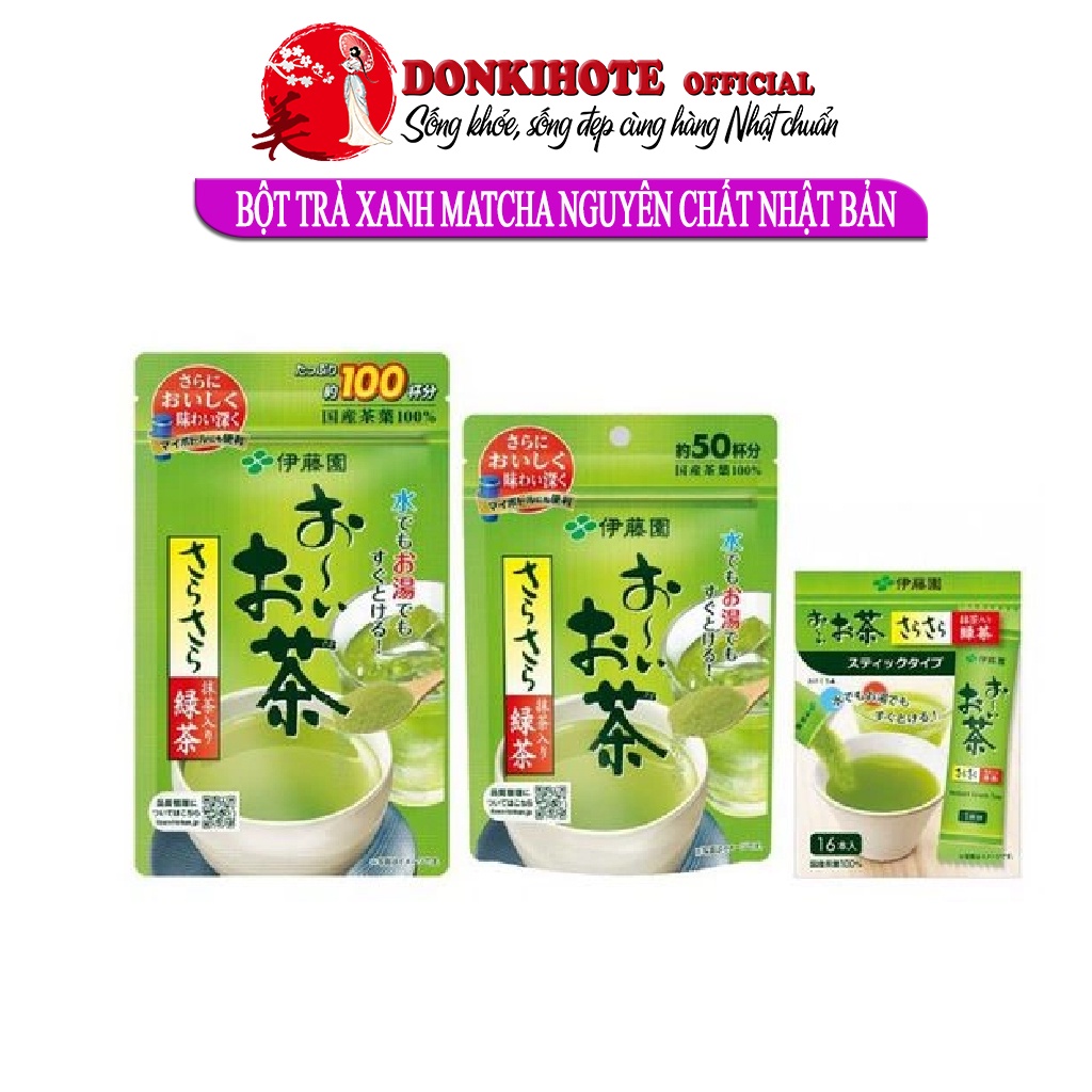 Bột trà xanh matcha Nhật, matcha nguyên chất Nhật Bản