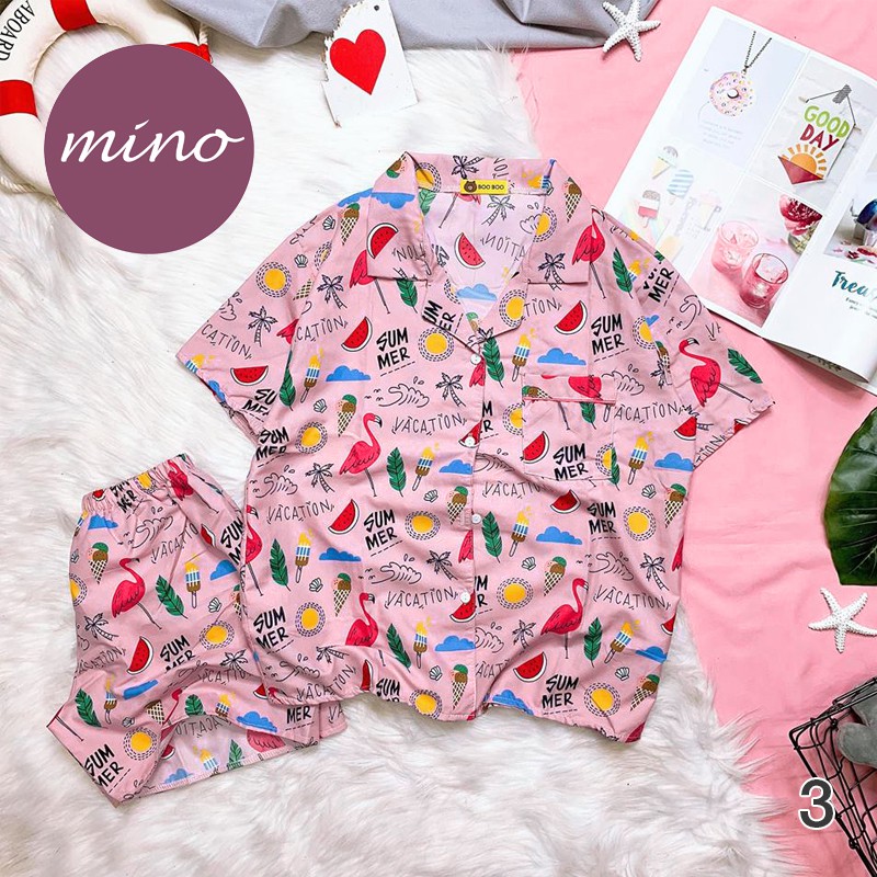 Đồ Mặc Nhà, Pijama, Đồ Bộ Đùi Kate Thái Freesize Siêu Dễ Thương, Vải Mịn, Mát | BigBuy360 - bigbuy360.vn