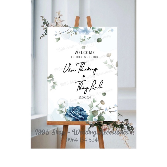 Bảng welcome, bảng tên đám cưới