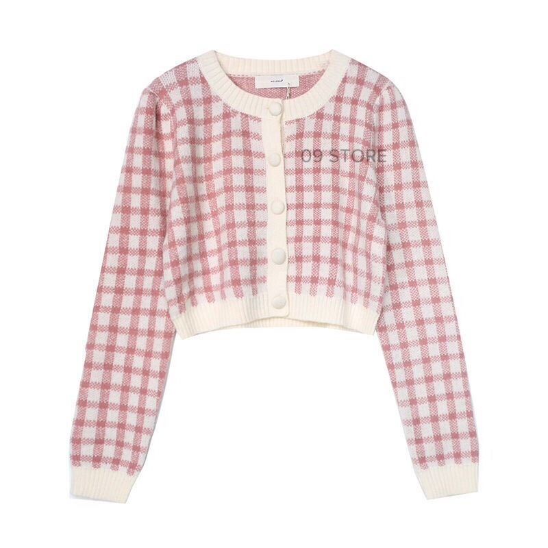 Áo khoác len kẻ sọc, cardigan kẻ ô phong cách Hàn Quốc | BigBuy360 - bigbuy360.vn