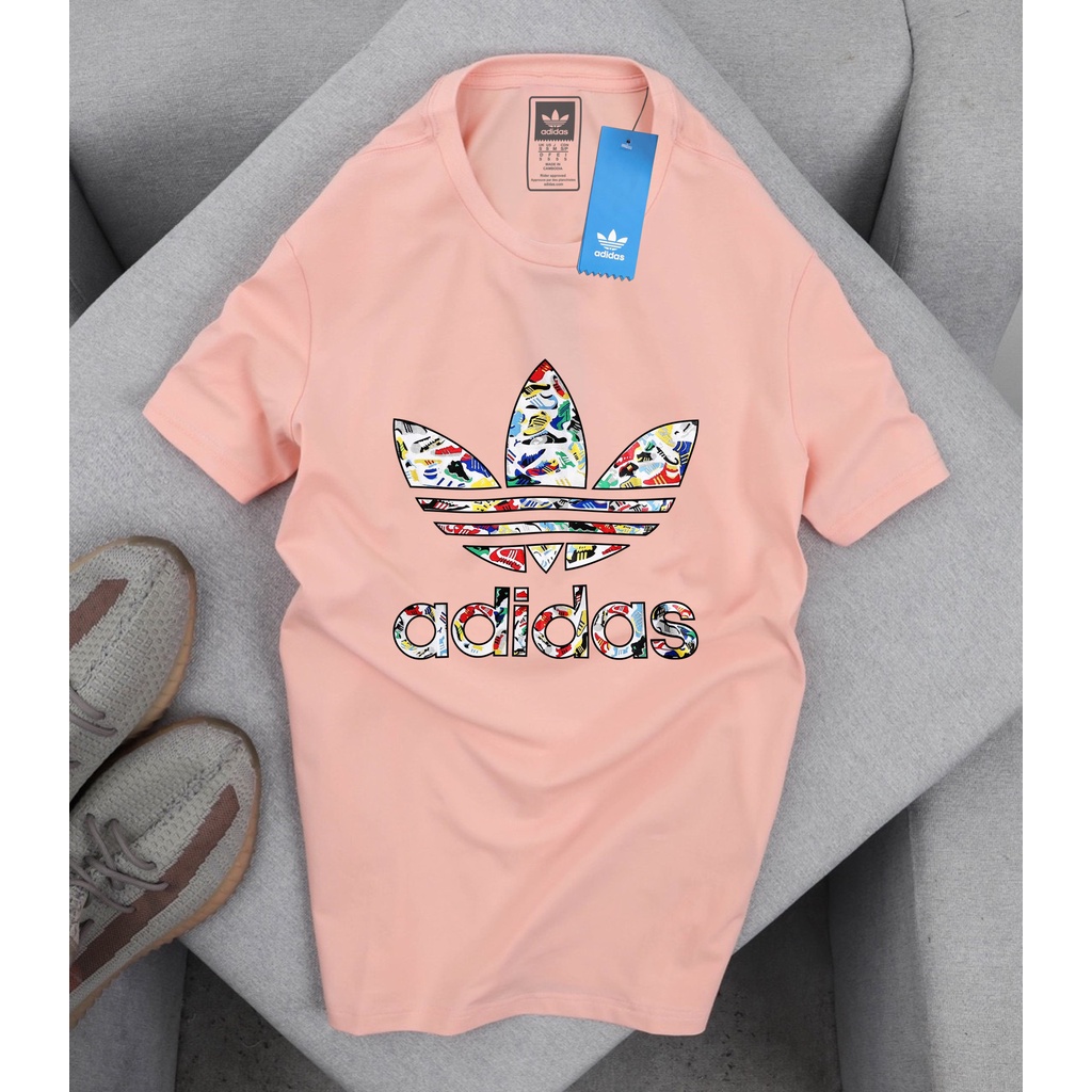 Sale 50% áo thun adidas màu hồng xuất dư hàng vnxk full size 43kg - 95kg