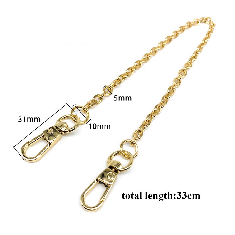 Dây xích đeo túi xách nhỏ gọn màu vàng thời trang cho nữ