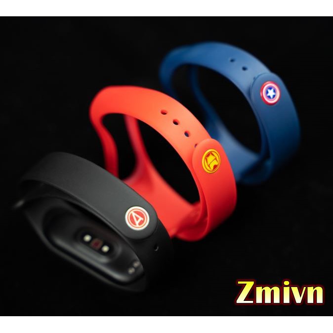 [Tặng dán màn] Combo 3 dây Evengers thay thế Xiaomi Miband 4 - Mijobs