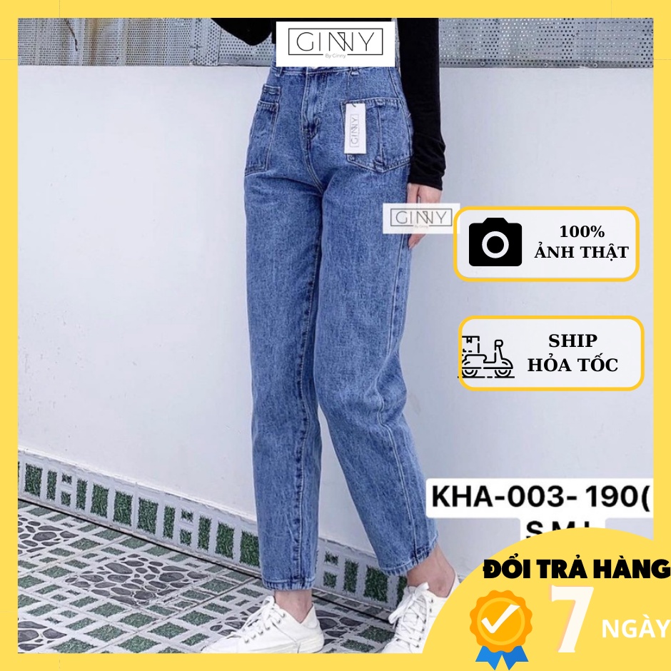 QUẦN JEAN FORM BAGGY 9 TẤC KHA003|Thời Trang|Năng động