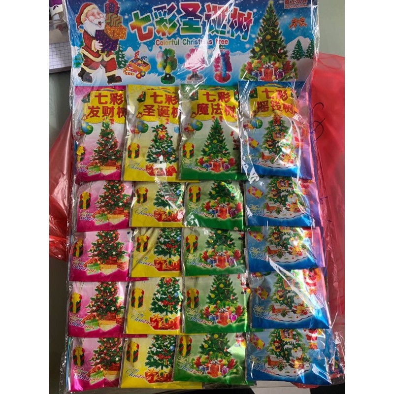 Set 20 bịch cây thông nở tuyết đồ chơi noel