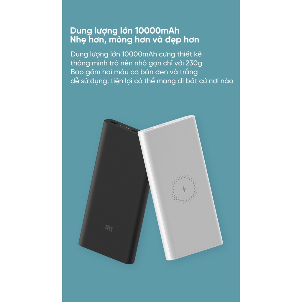 Pin sạc dự phòng không dây 10000mAh Xiaomi WPB15ZM Youth