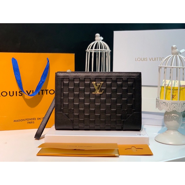 Ví Cầm Tay LV Super (Da Thật)