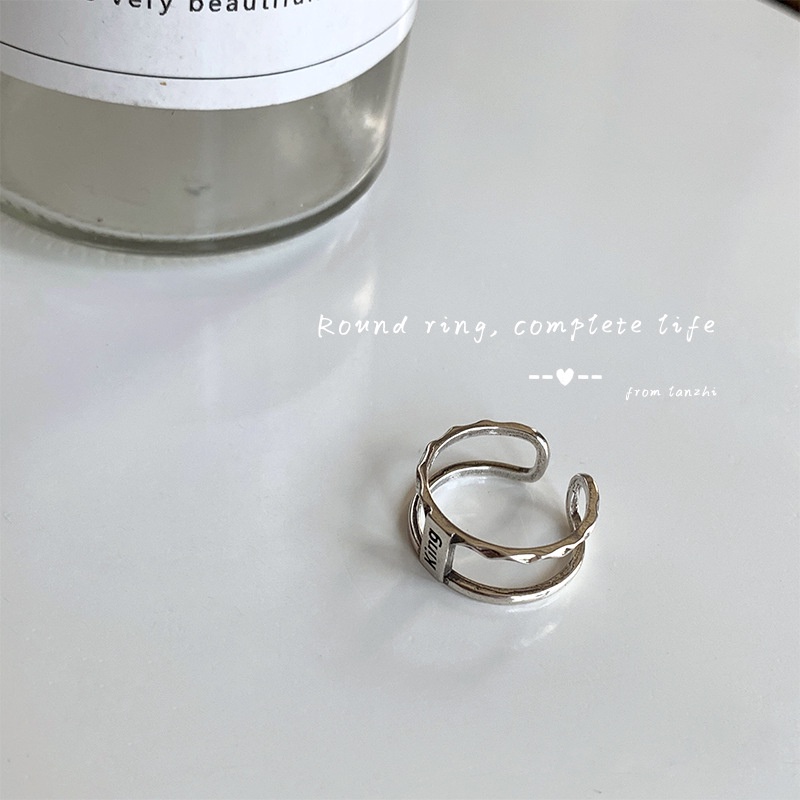Nhẫn bạc 925 thiết kế đơn giản thời trang phong cách Hàn Quốc cho nữ #2