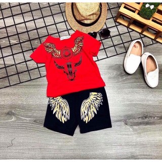 Bộ cộc tay kim tuyến cho bé trai 7-18kg