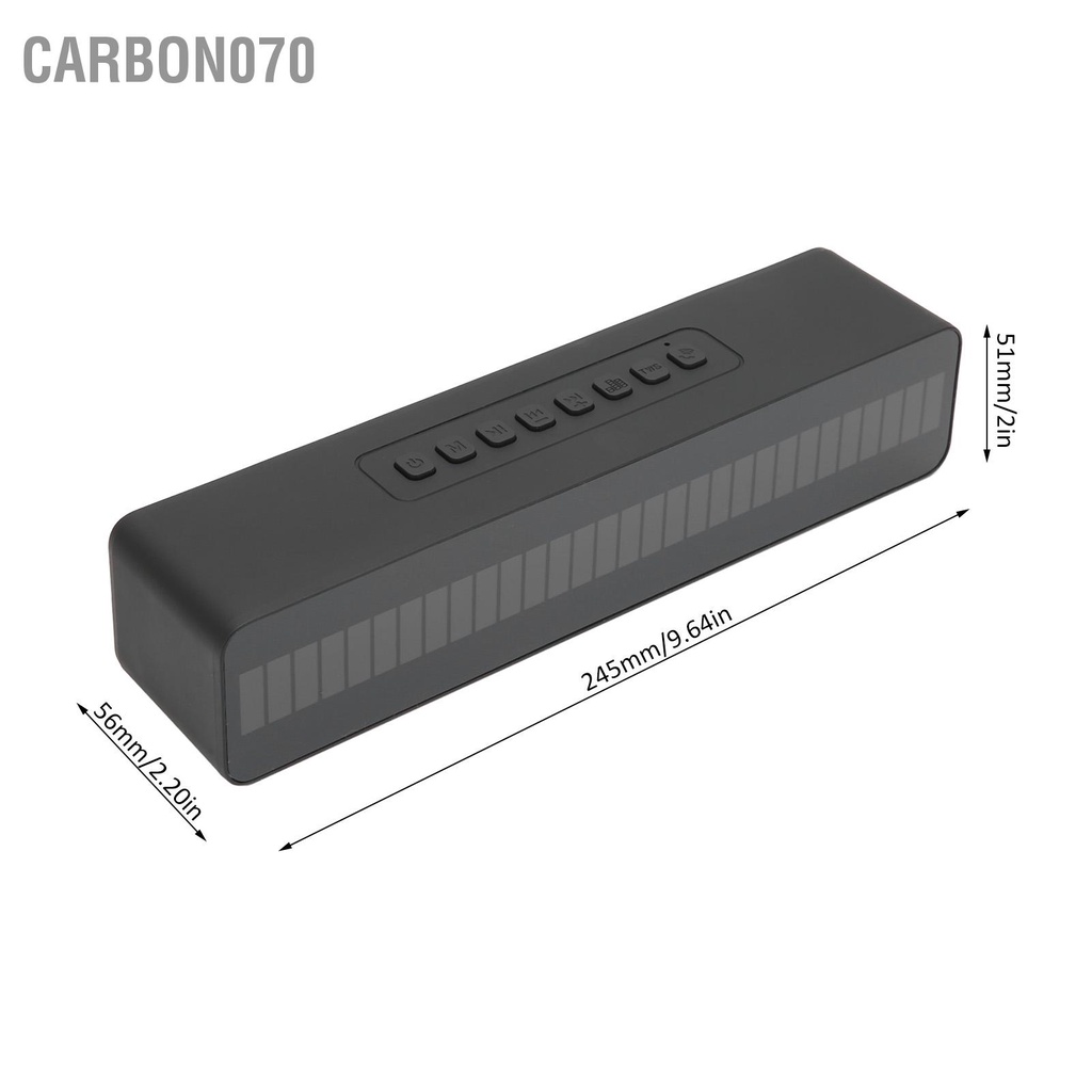 [Hàng Sẵn] Loa Bluetooth 5.0 Không Dây Đa Năng Có Đèn LED Nhỏ Gọn【Carbon070】