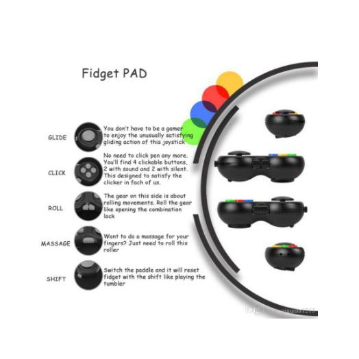 Đồ Chơi Fidget Pad Playstation 3.0 - Stay Focus Edu Giúp Giảm Stress