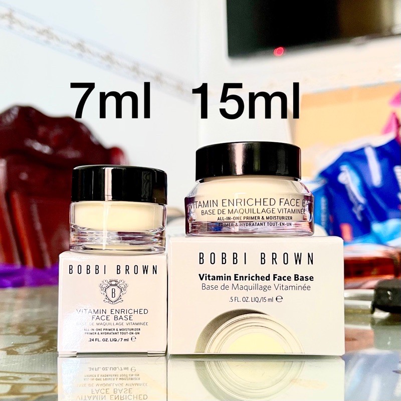 (Size 7ml - 15ml) Kem lót dưỡng da Bobbi Brown Vitamin Enriched Face Base - Primer Plus Moisturizer 15ml