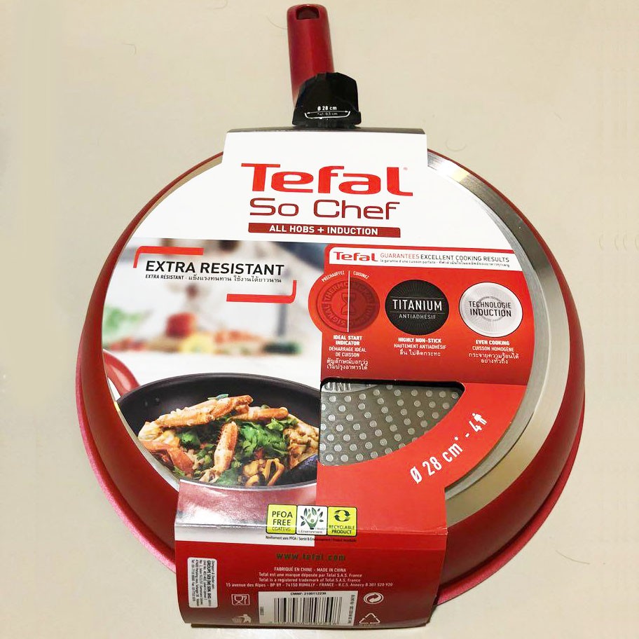 Chảo chiên chống dính đáy từ Tefal So Chef xuất xứ Pháp, hàng chính hãng bảo hành 24 tháng