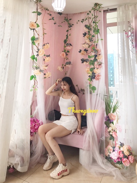 [ Mã WASTAPR giảm 10K đơn 50K] Áo 2 dây quấn bèo (video mình mặc mẫu) | BigBuy360 - bigbuy360.vn