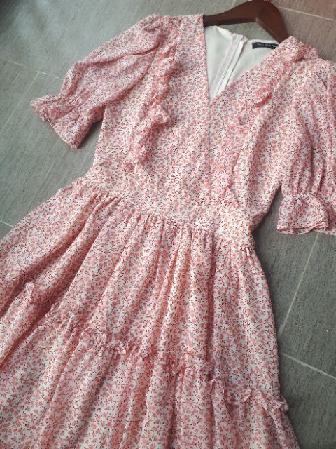 Váy hoa nhí tay bồng