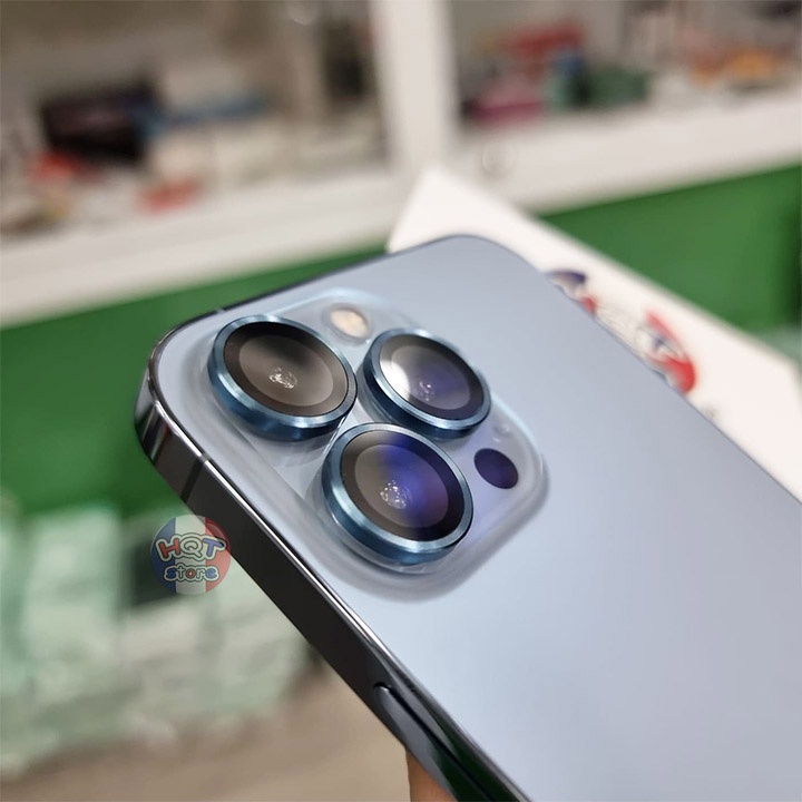 Ốp viền kính bảo vệ Camera Hoda Sapphire IP 13 Pro Max / 13 Pro