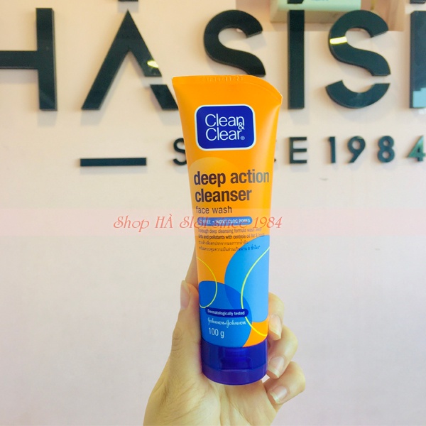 Sữa Rửa Mặt Kiểm Soát Nhờn CLEAN &amp; CLEAR DEEP ACTION CLEANSER 100g