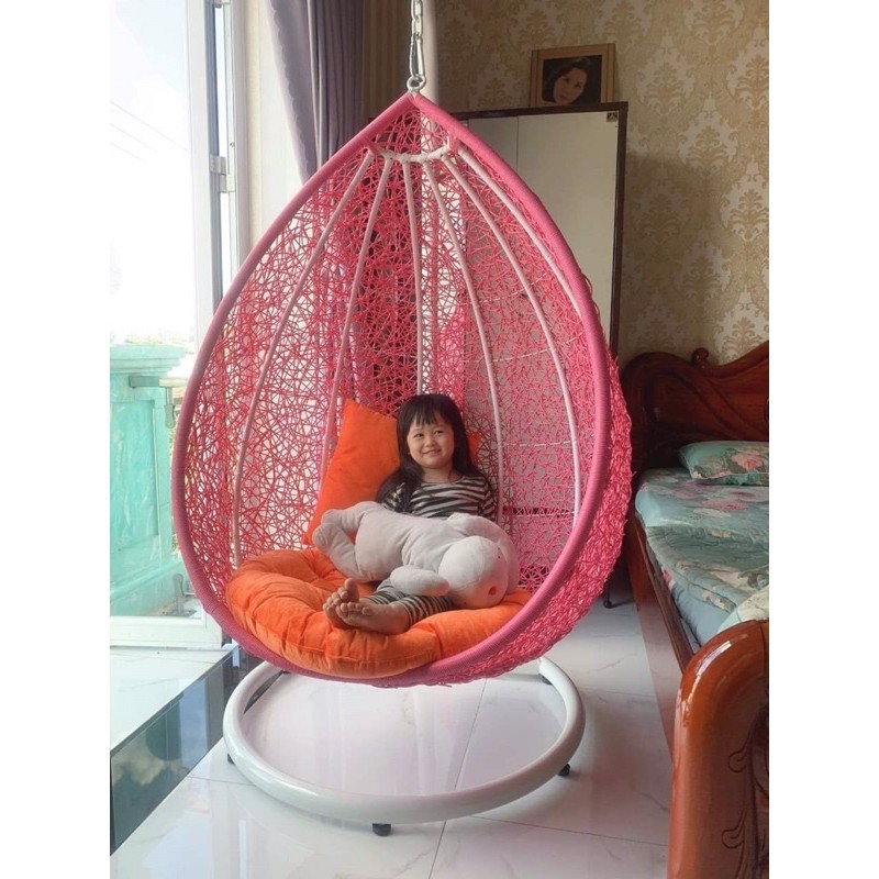 Xích đu giọt nước - xích đu mây nhựa cao cấp