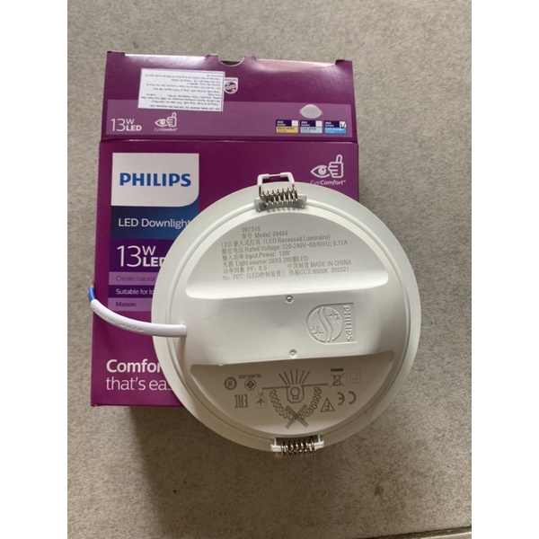 Đèn led âm trần philips .Hàng chính hãng -bảo hành 24 tháng. Meson : 6w-7w-9w-13w....