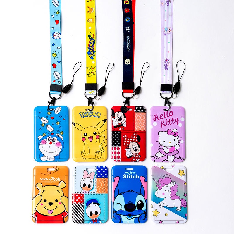 Dây đeo thẻ xe buýt họa tiết hoạt hình xinh xắn