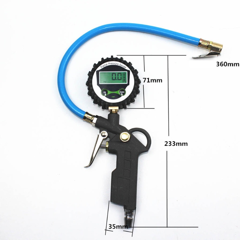 Đồng Hồ Đo Áp Suất Lốp Xe Hơi 0-220PSI Chuyên Dụng