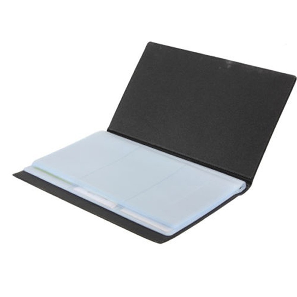 Leather Business Name Holder ID Credit Card Organizer 120 Cards